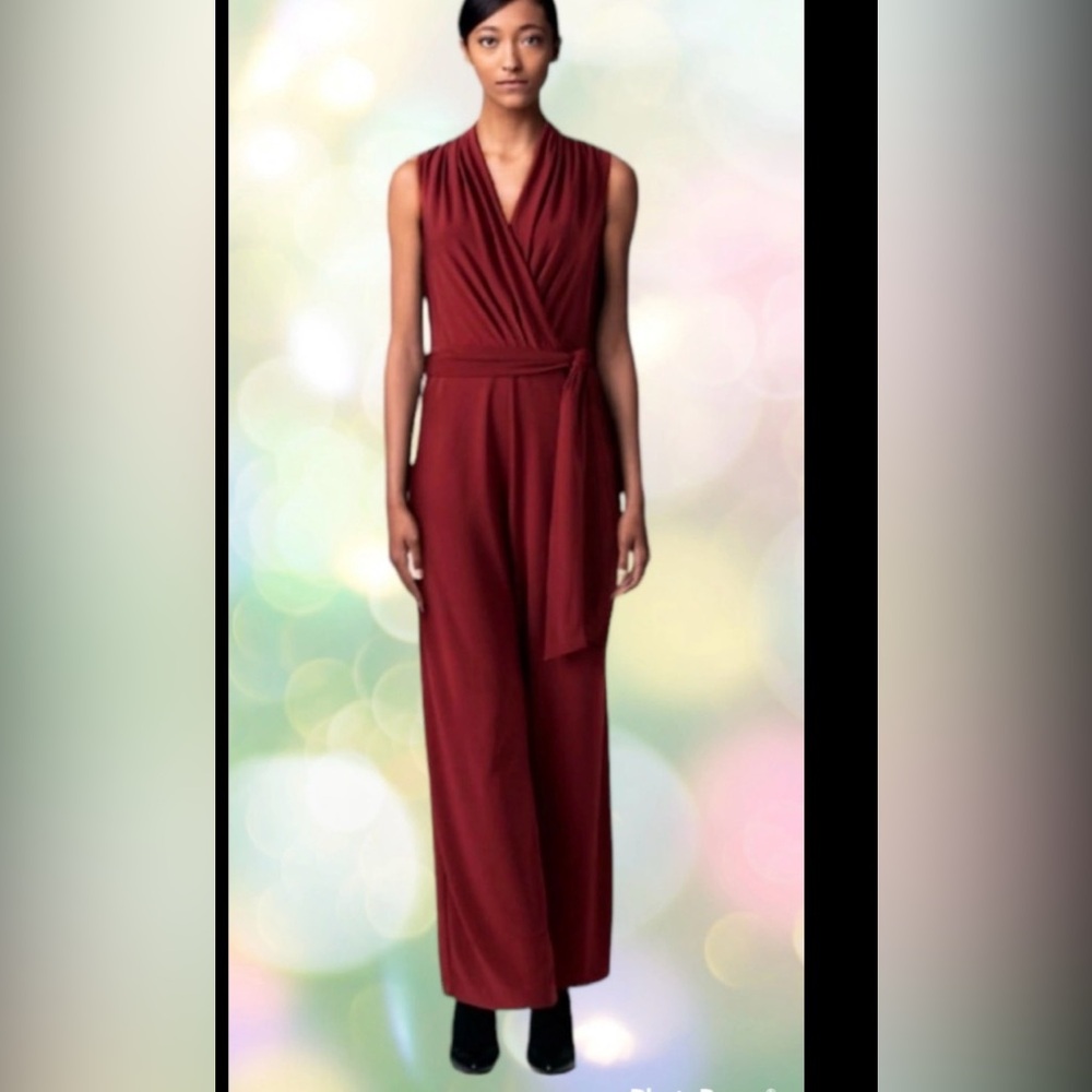 Simply Vera wang XXL jumpsuit maroon stretchy 1737